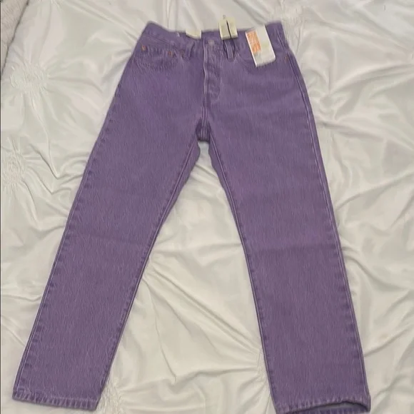 Levi's Purple Ankle & Cropped Jeans - Picture 7 of 13